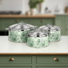 Almarjan Hot Warmer Set Stainless Steel Floral Design 3000ml + 4000ml + 6000ml (H25SHF2) – Fonon Collection | Elegant Serving for Ramadan & Gatherings
